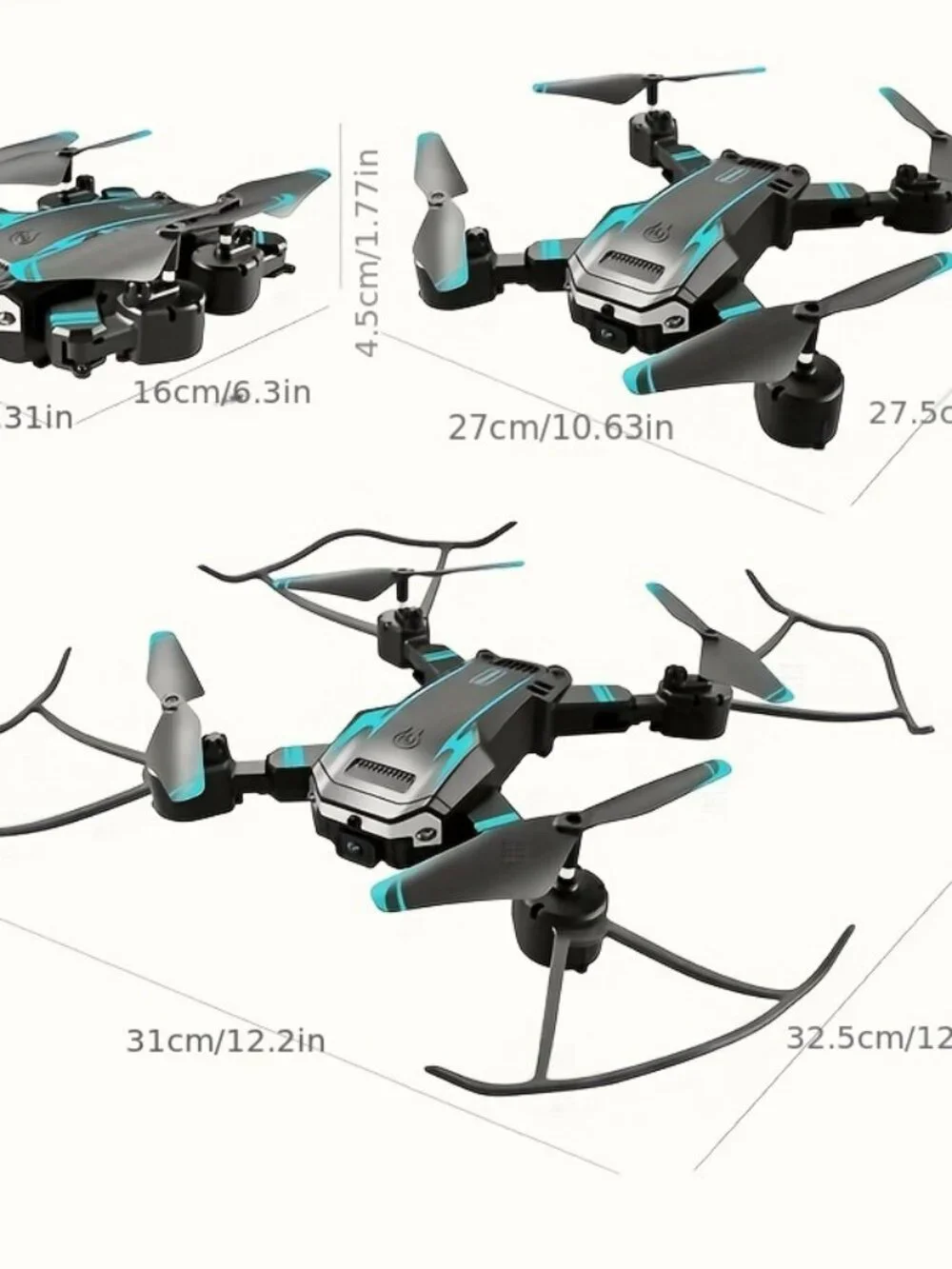 S6 Drone Blue or Orange Color Dual Cameras & Single Lens